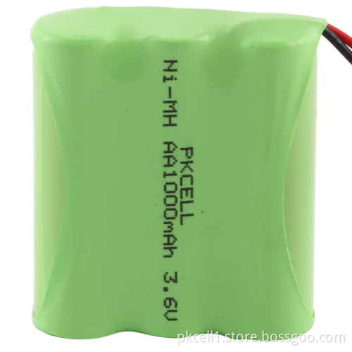 Ni-MH Rechargeable Battery Pack (3.6V AA 1000mAh)